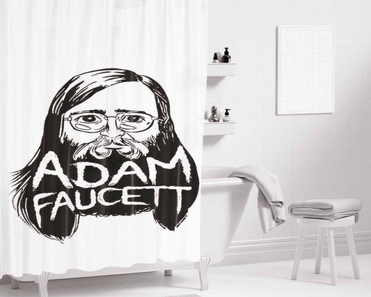 Adam Faucett Bathroom Shower Curtain Fabric Waterproof | 66 X 72 Inch
