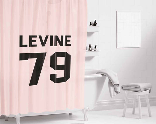 Adam Levine 79 Team The Voice Bathroom Shower Curtain Fabric Waterproof | 66 X 72 Inch