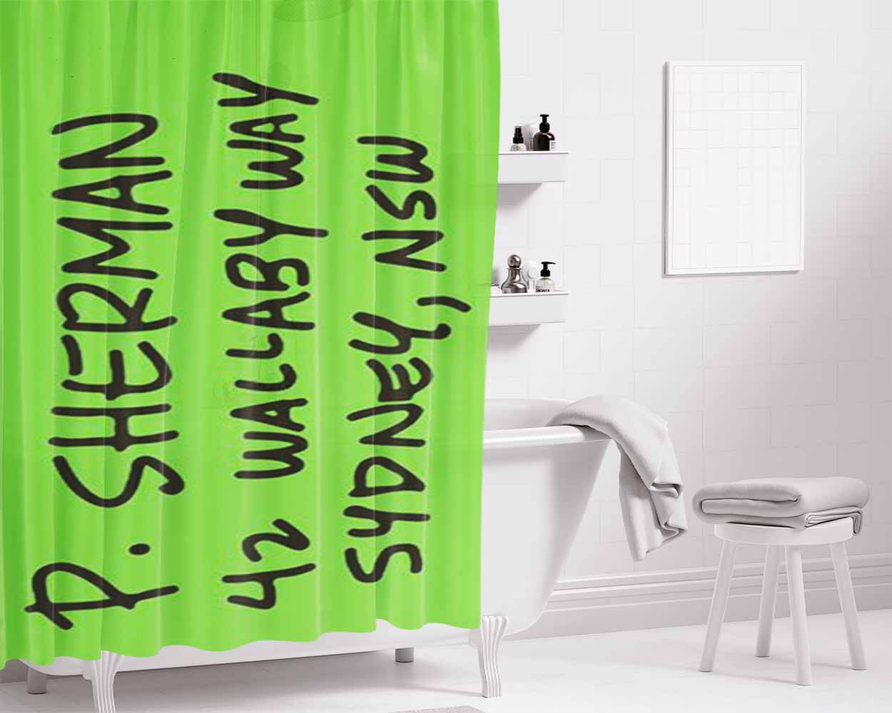 Address Finding Nemo 2 Bathroom Shower Curtain Fabric Waterproof | 66 X 72 Inch