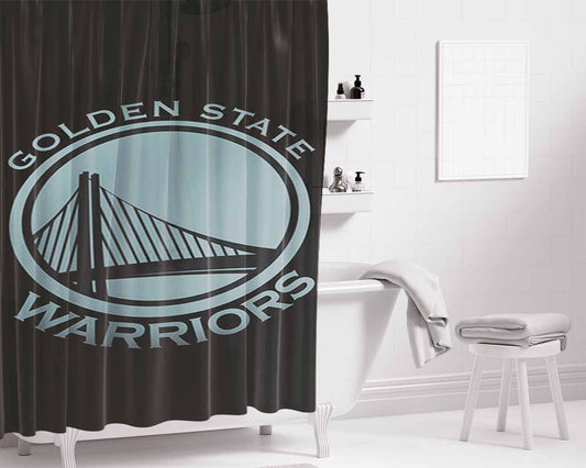 Adesivo Murale Logo Golden State Bathroom Shower Curtain Fabric Waterproof | 66 X 72 Inch