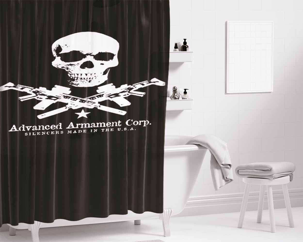 Advanced Armament Bathroom Shower Curtain Fabric Waterproof | 66 X 72 Inch