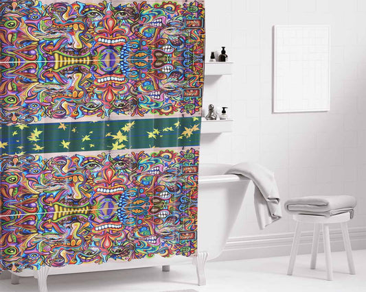 Aerosolart Bathroom Shower Curtain Fabric Waterproof | 66 X 72 Inch