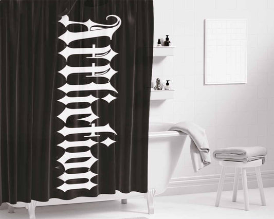 Affliction Logo Bathroom Shower Curtain Fabric Waterproof | 66 X 72 Inch
