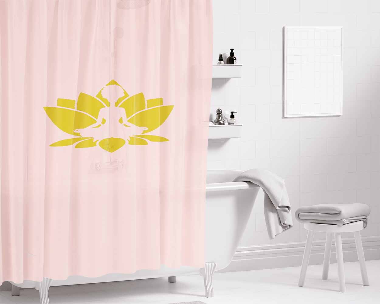Afrocentric Natural Hair African American Kwanzaa Black Pride Bathroom Shower Curtain Fabric Waterproof | 66 X 72 Inch