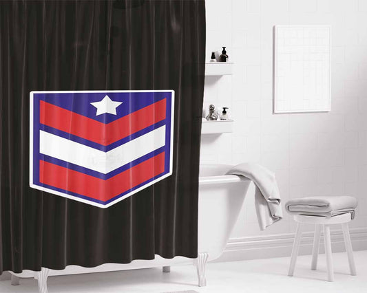 Air Force Star Aviation Bathroom Shower Curtain Fabric Waterproof | 66 X 72 Inch
