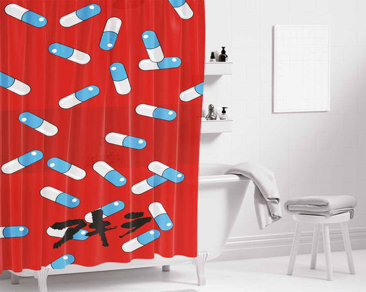 Akira Capsule Gang Bathroom Shower Curtain Fabric Waterproof | 66 X 72 Inch