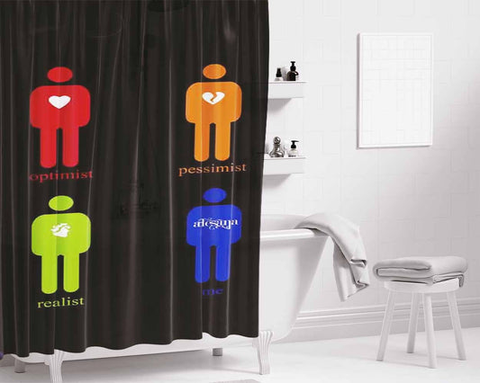 Alesana Heart Feel Bathroom Shower Curtain Fabric Waterproof | 66 X 72 Inch