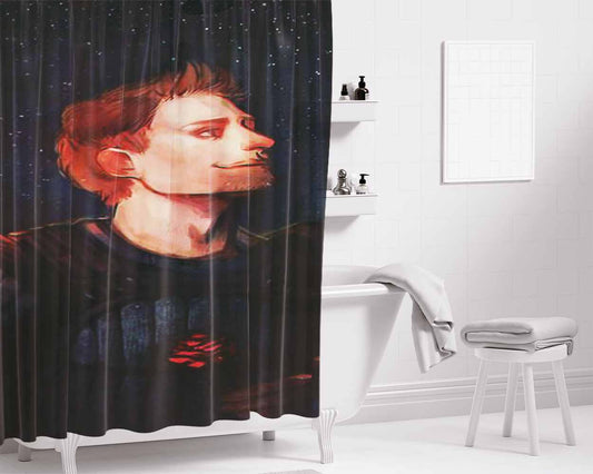Alistair'S Rose Bathroom Shower Curtain Fabric Waterproof | 66 X 72 Inch