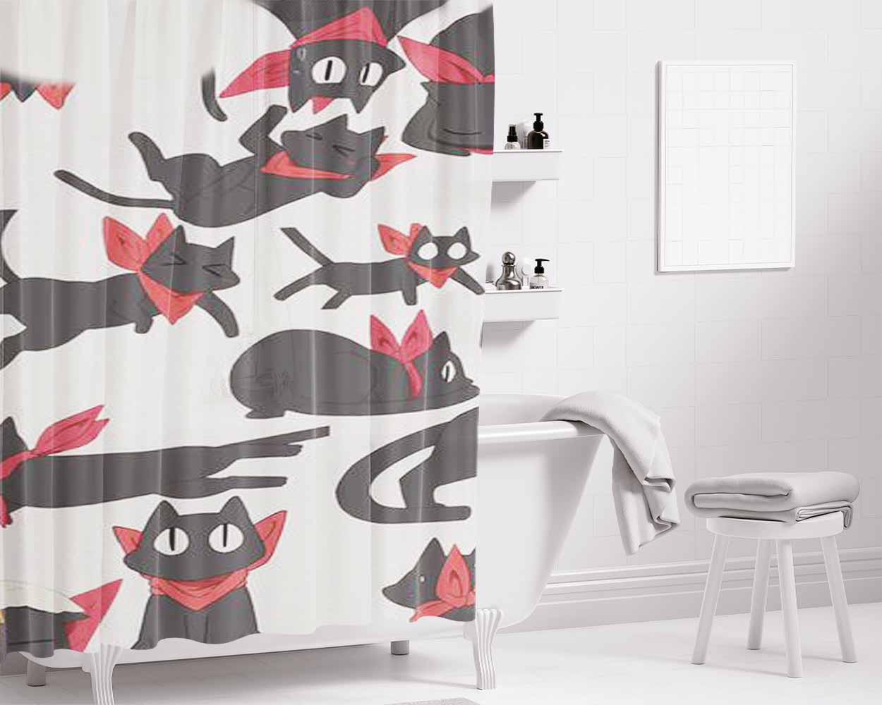 All Those Sakamoto Bathroom Shower Curtain Fabric Waterproof | 66 X 72 Inch