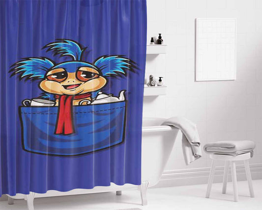 Allo Come Inside As Seen On Teefury Bathroom Shower Curtain Fabric Waterproof | 66 X 72 Inch