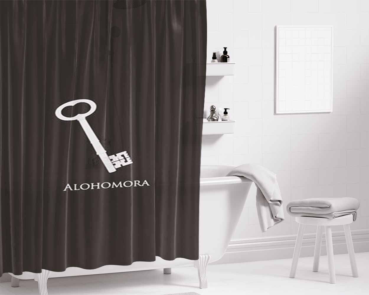Alohomora Bathroom Shower Curtain Fabric Waterproof | 66 X 72 Inch