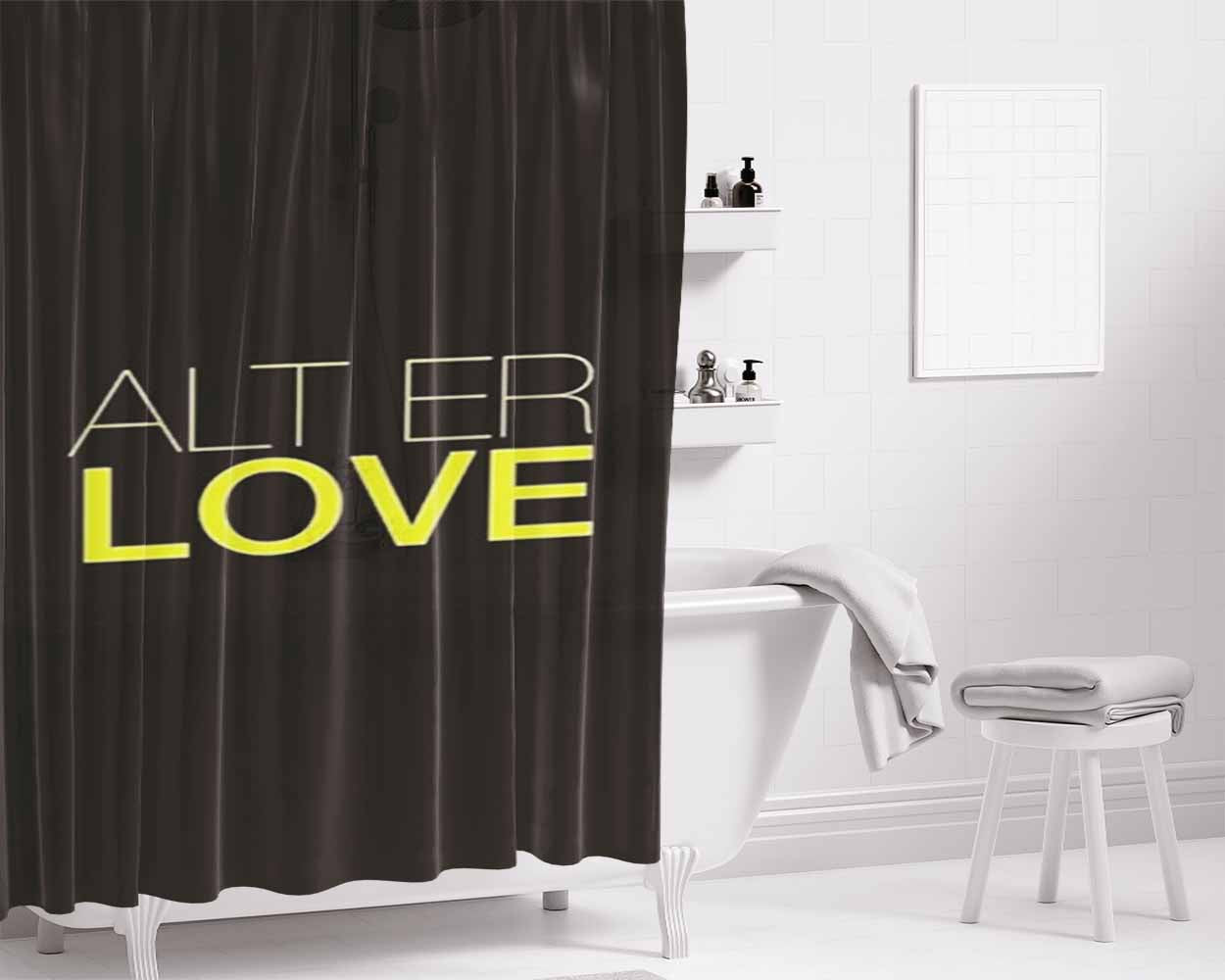Alt-J Custom Bathroom Shower Curtain Fabric Waterproof | 66 X 72 Inch