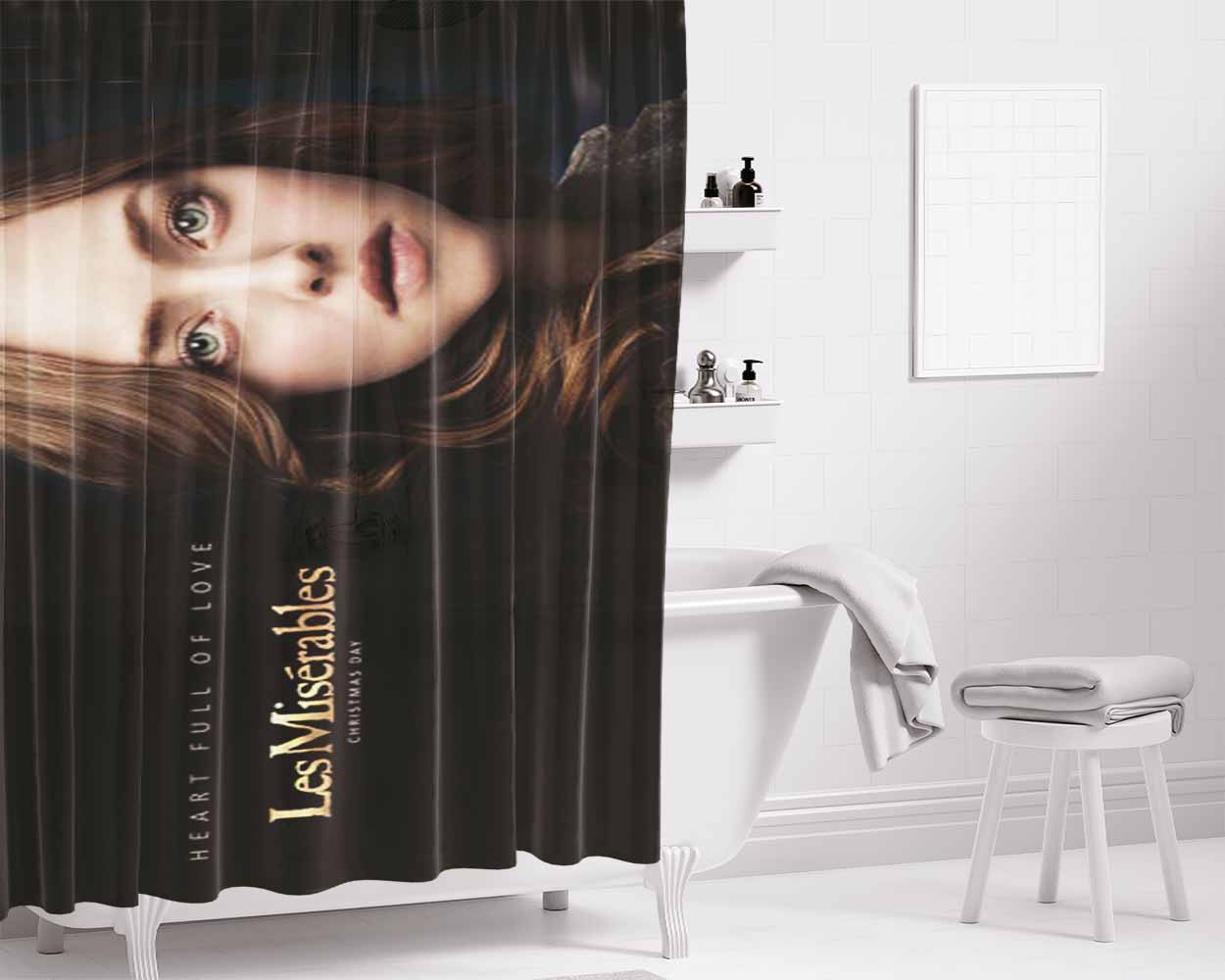 Amanda Seyfried Les Miserables Bathroom Shower Curtain Fabric Waterproof | 66 X 72 Inch