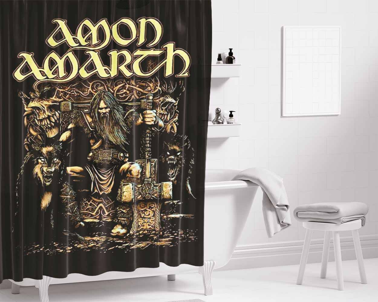 Amon Amarch Big Prince Bathroom Shower Curtain Fabric Waterproof | 66 X 72 Inch
