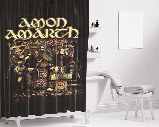 Amon Amarth Bathroom Shower Curtain Fabric Waterproof | 66 X 72 Inch