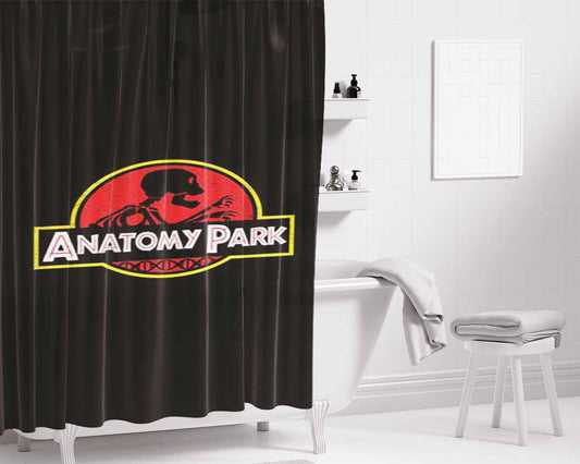 Anatomy Park Bathroom Shower Curtain Fabric Waterproof | 66 X 72 Inch