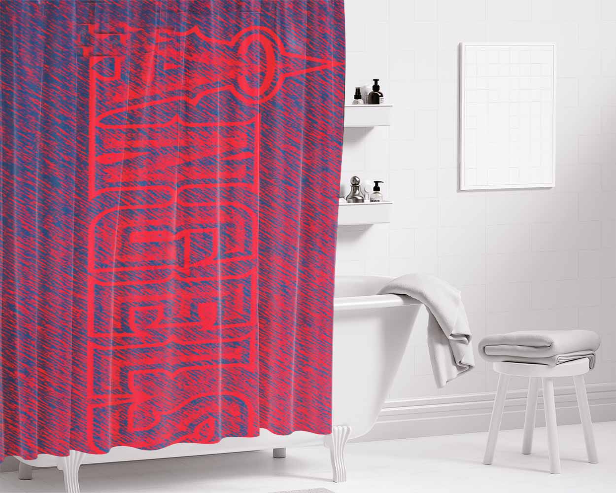 Angels Art Bathroom Shower Curtain Fabric Waterproof | 66 X 72 Inch