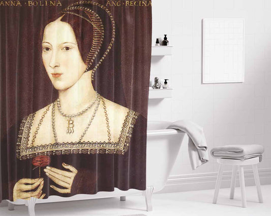 Anne Boleyn Bathroom Shower Curtain Fabric Waterproof | 66 X 72 Inch