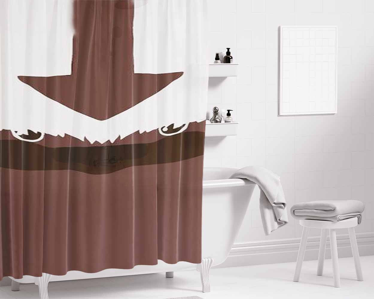 Appa The Last Airbender Bathroom Shower Curtain Fabric Waterproof | 66 X 72 Inch
