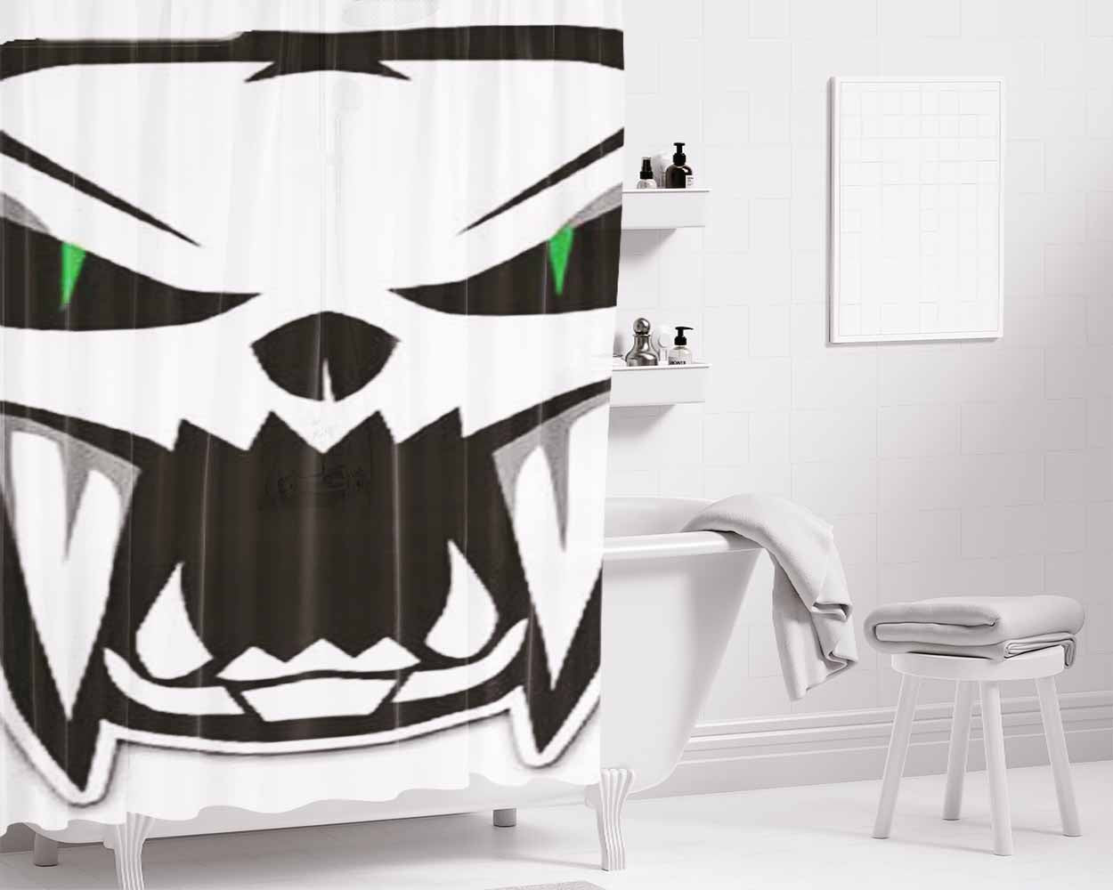 Arctic Cat Logo Bathroom Shower Curtain Fabric Waterproof | 66 X 72 Inch