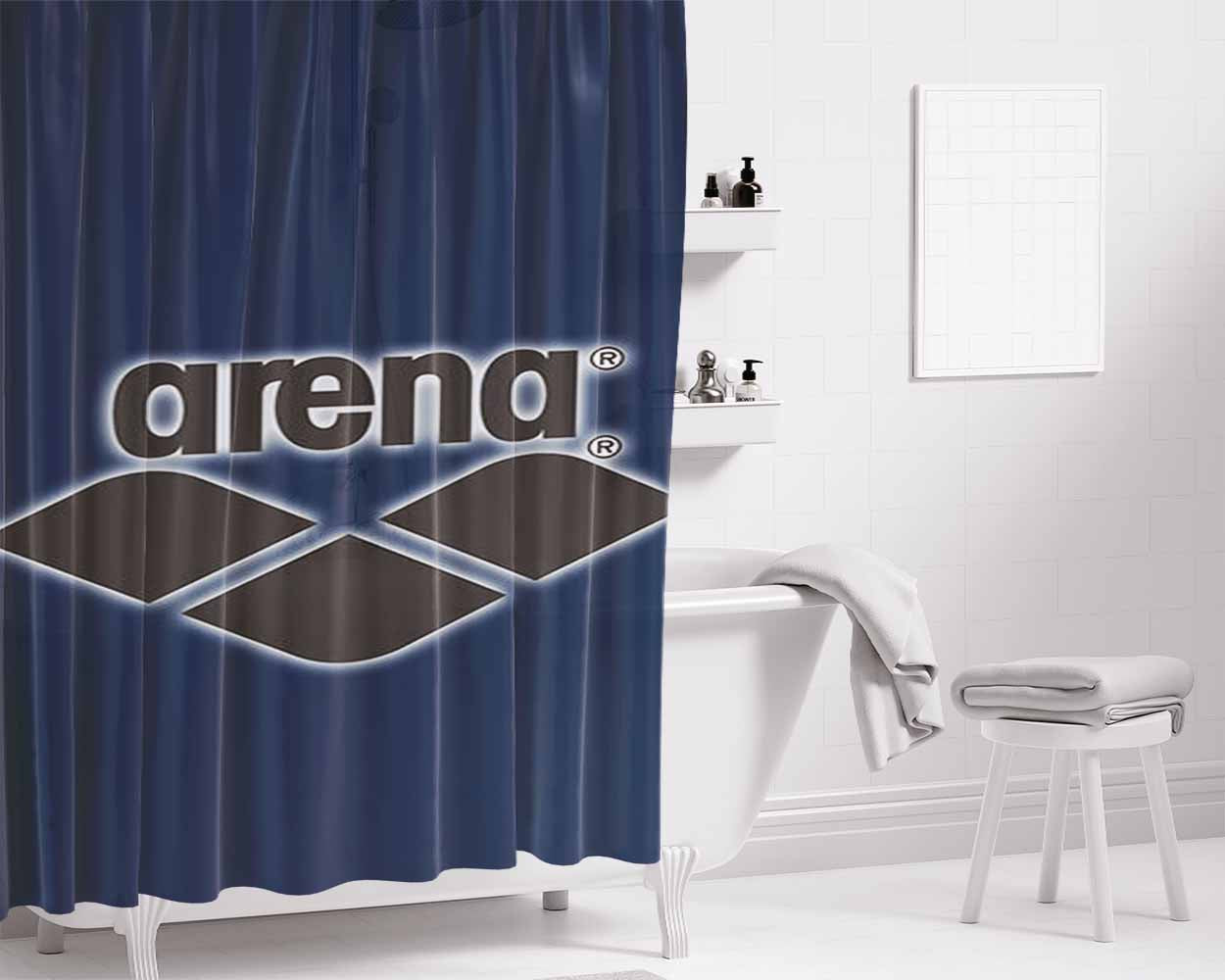Arena Bathroom Shower Curtain Fabric Waterproof | 66 X 72 Inch