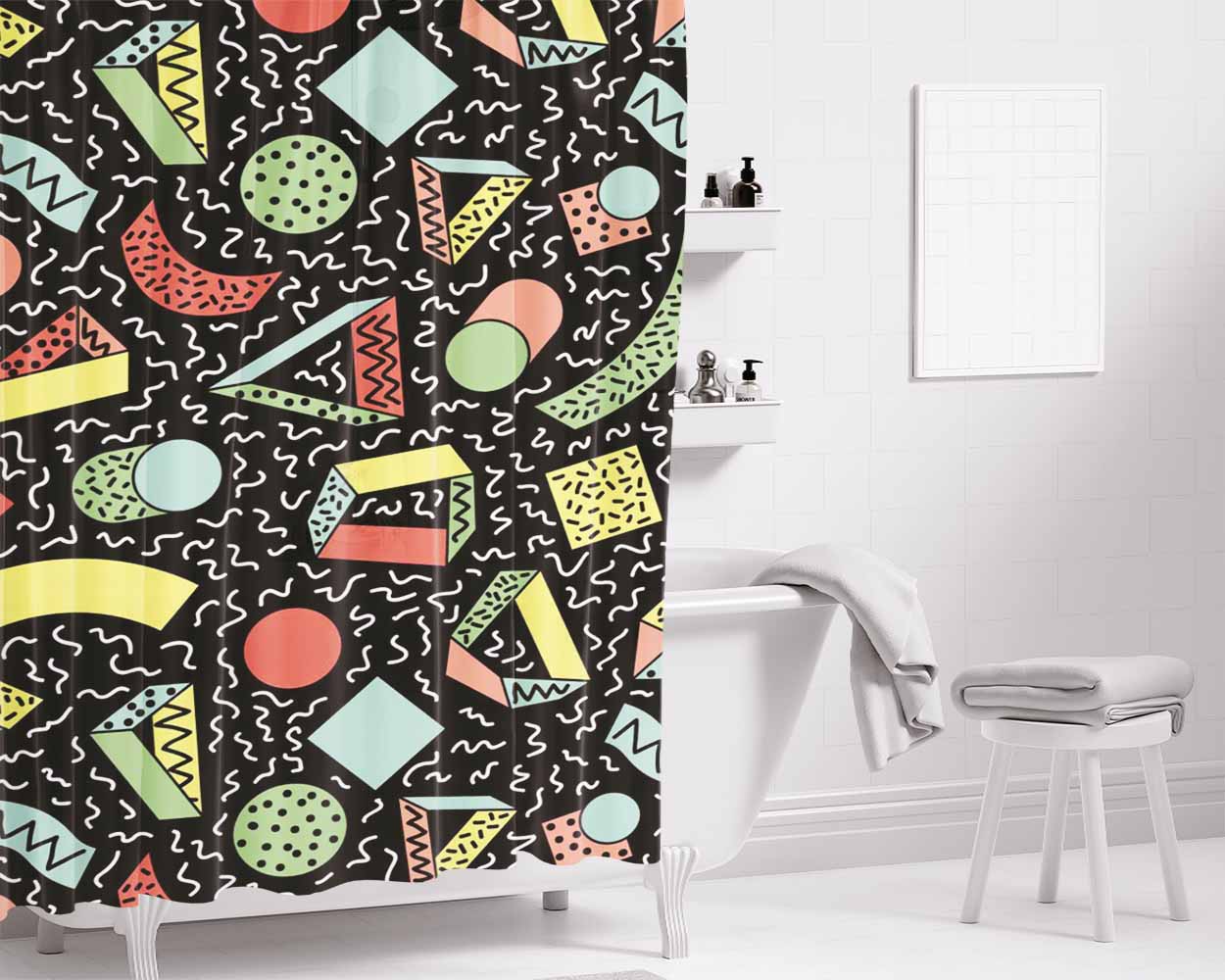 Art Teknoir Bathroom Shower Curtain Fabric Waterproof | 66 X 72 Inch