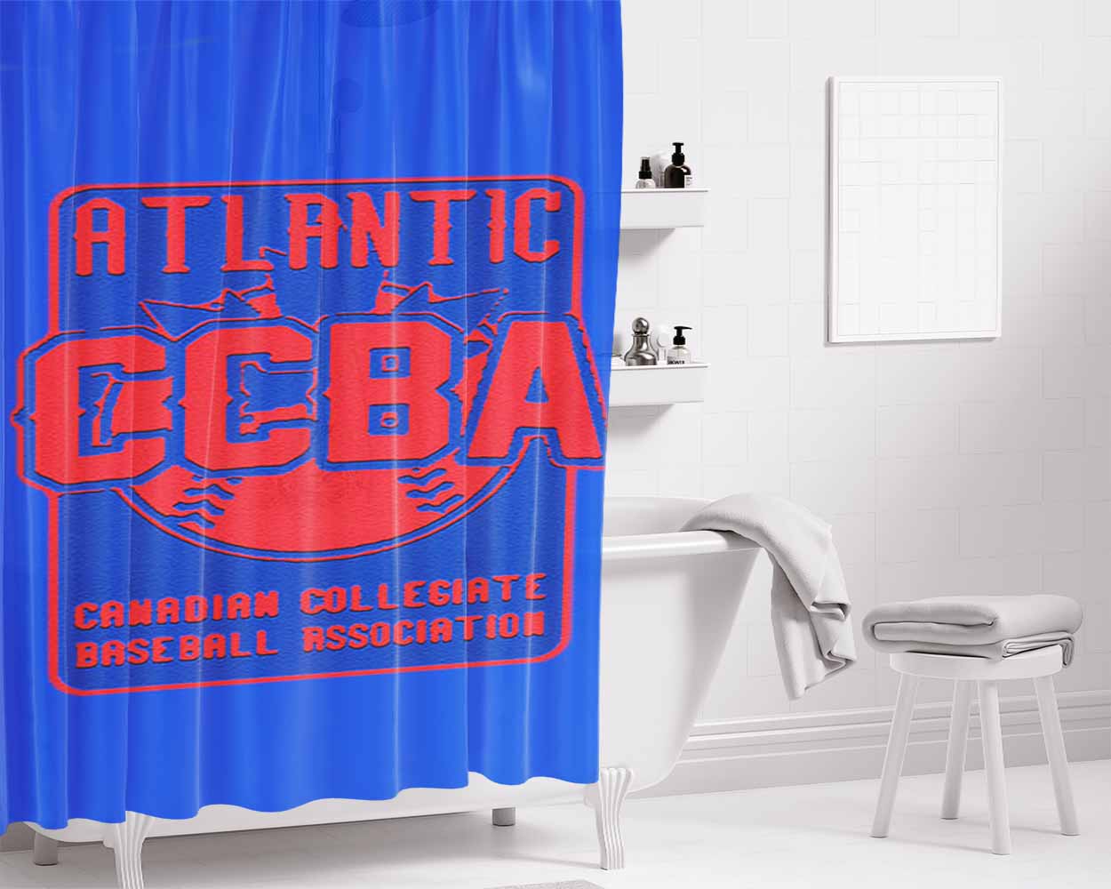 Atlantic Ccba Bathroom Shower Curtain Fabric Waterproof | 66 X 72 Inch