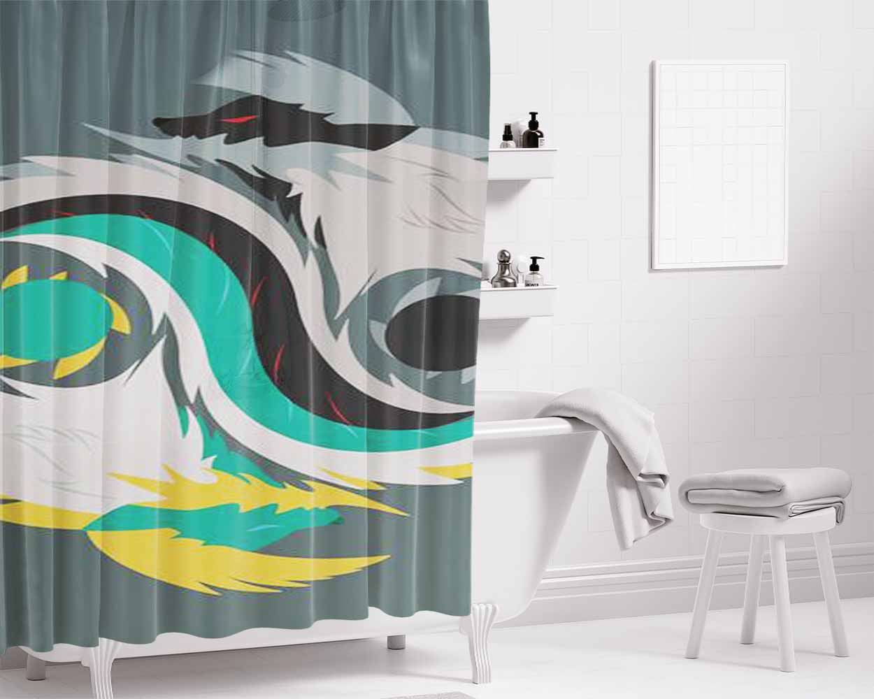 Balance Jinouga Bathroom Shower Curtain Fabric Waterproof | 66 X 72 Inch