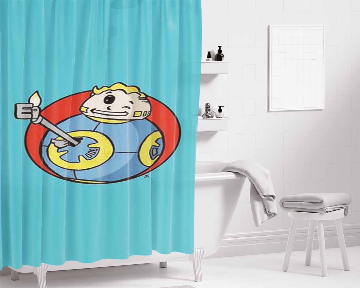 Ballout Bathroom Shower Curtain Fabric Waterproof | 66 X 72 Inch