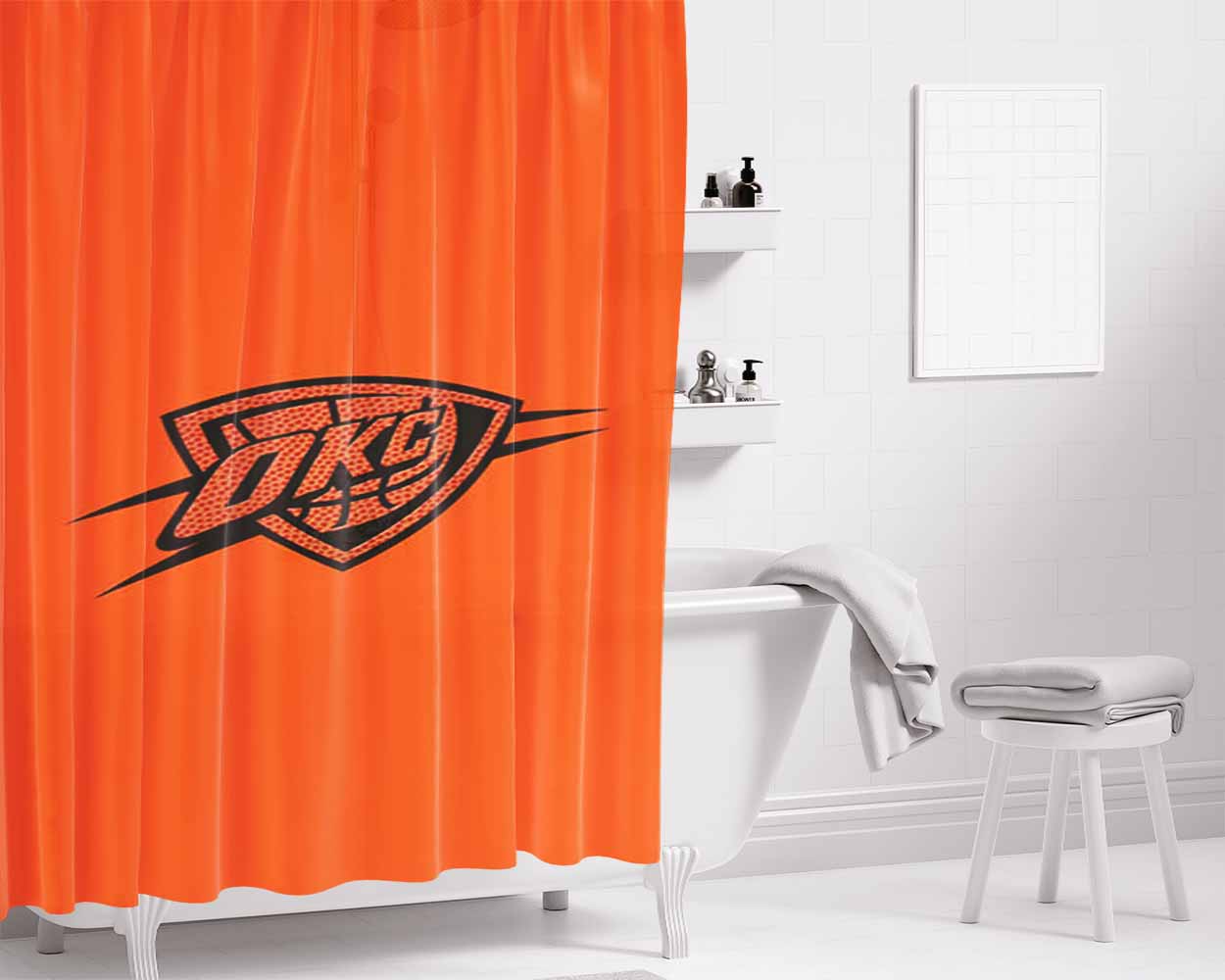 Balltexture Bathroom Shower Curtain Fabric Waterproof | 66 X 72 Inch