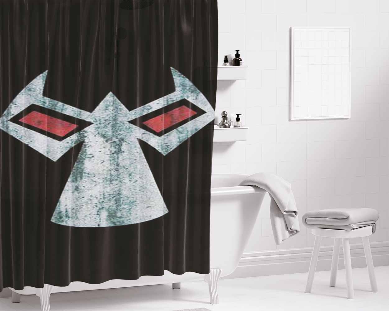 Bane Bathroom Shower Curtain Fabric Waterproof | 66 X 72 Inch