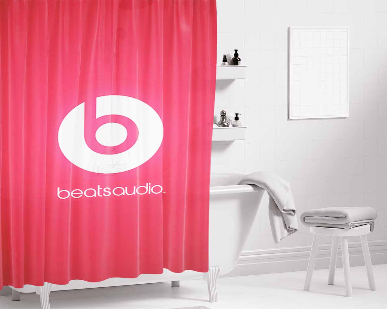 Beatsaudio Bathroom Shower Curtain Fabric Waterproof | 66 X 72 Inch