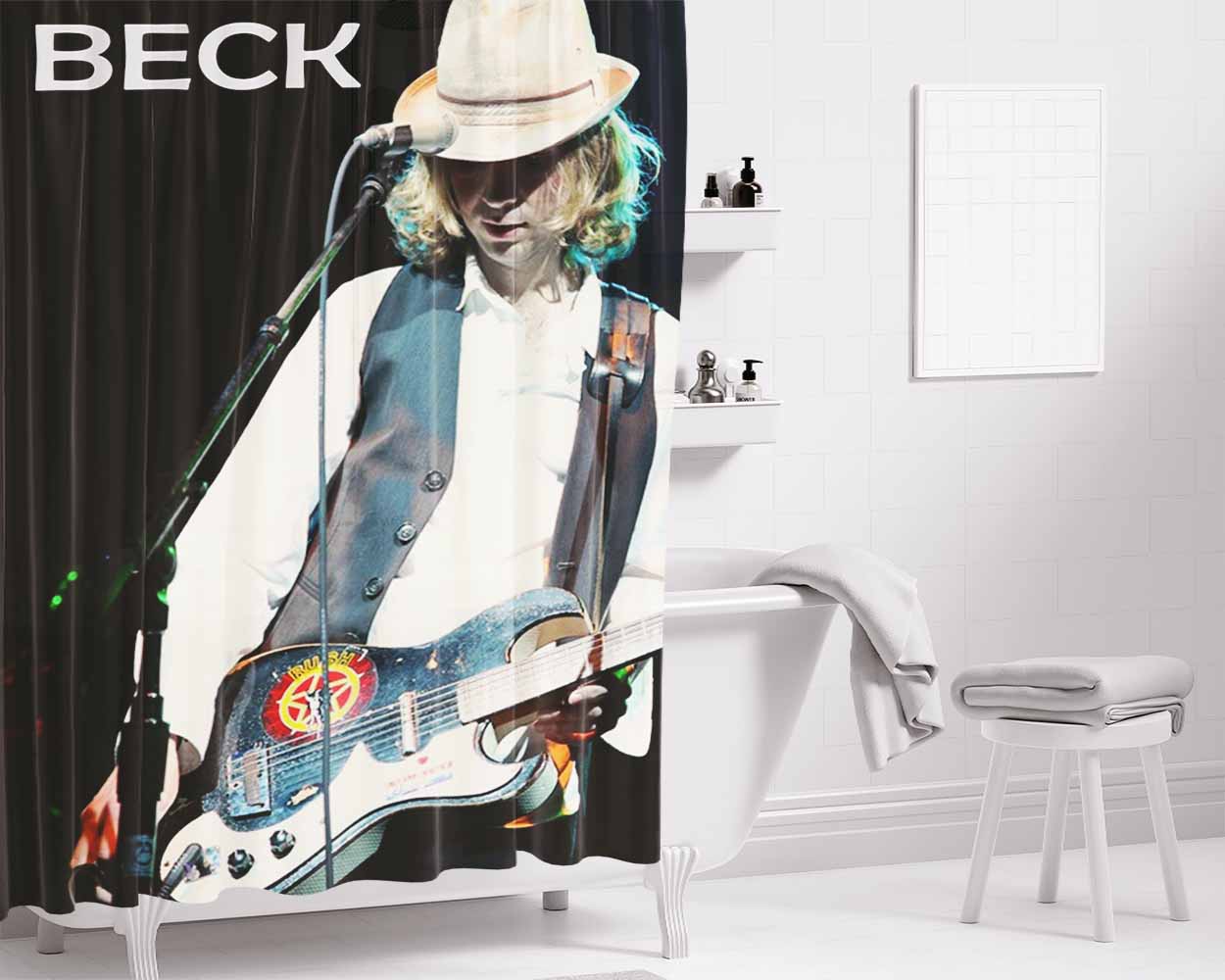Beck Hensen Bathroom Shower Curtain Fabric Waterproof | 66 X 72 Inch