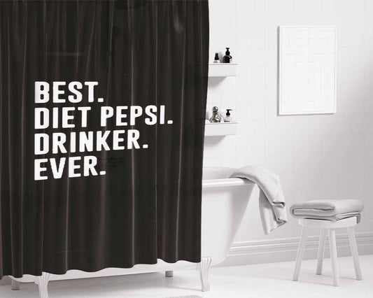 Best Diet Pepsi Bathroom Shower Curtain Fabric Waterproof | 66 X 72 Inch