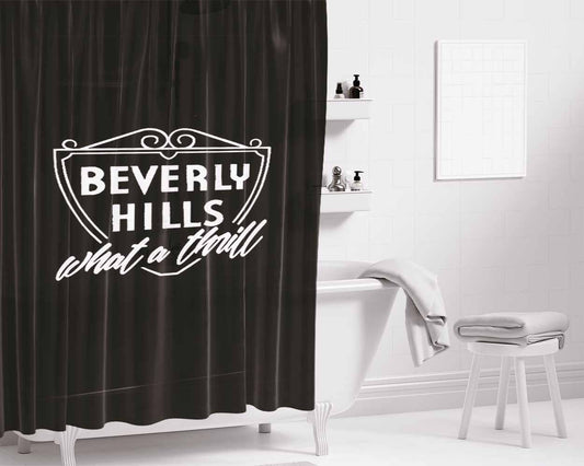 Beverly Troop Beverly Hills Bathroom Shower Curtain Fabric Waterproof | 66 X 72 Inch
