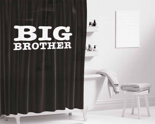 Big Brother Big Bro Sibling Birthday Gift Bathroom Shower Curtain Fabric Waterproof | 66 X 72 Inch