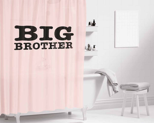 Big Brother Big Bro Sibling Bathroom Shower Curtain Fabric Waterproof | 66 X 72 Inch