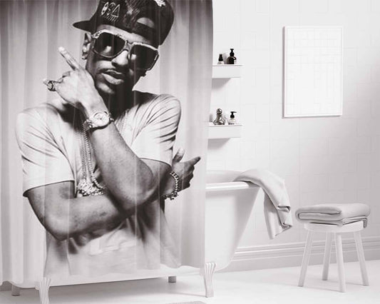 Big Sean Bathroom Shower Curtain Fabric Waterproof | 66 X 72 Inch