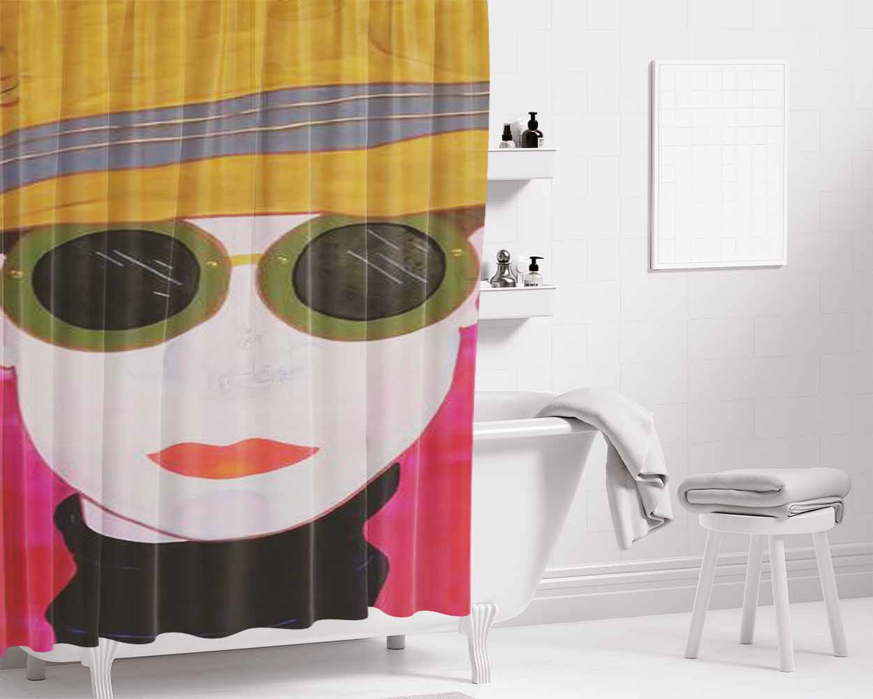 Bigger Is Better Bathroom Shower Curtain Fabric Waterproof | 66 X 72 Inch