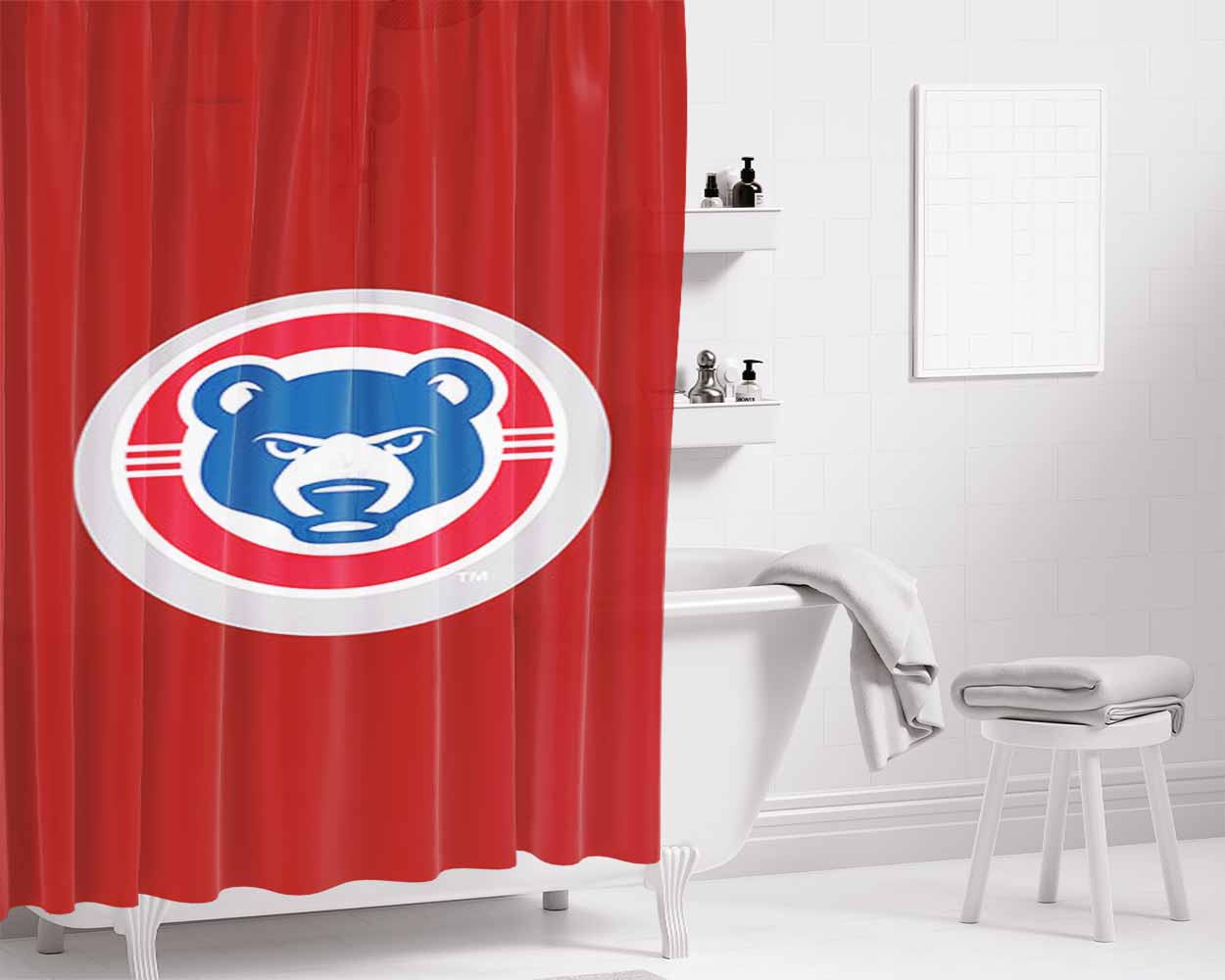 Billboar Logo Bathroom Shower Curtain Fabric Waterproof | 66 X 72 Inch