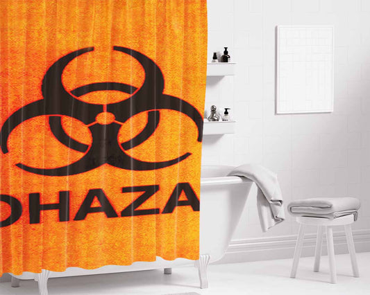 Biohazard Bathroom Shower Curtain Fabric Waterproof | 66 X 72 Inch