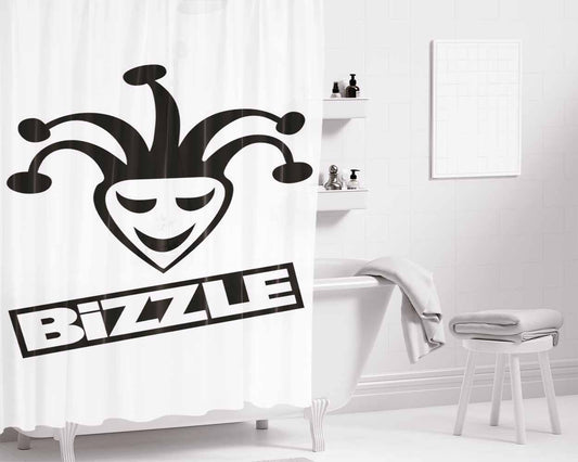 Bizzle Bathroom Shower Curtain Fabric Waterproof | 66 X 72 Inch