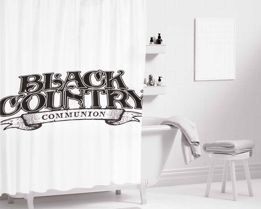 Black Country Communion Bathroom Shower Curtain Fabric Waterproof | 66 X 72 Inch