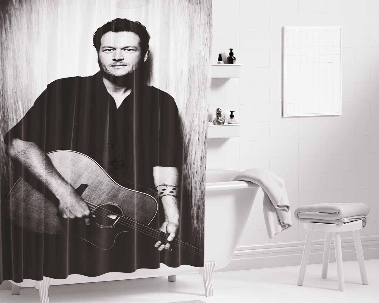 Blake'S Turtle Bathroom Shower Curtain Fabric Waterproof | 66 X 72 Inch
