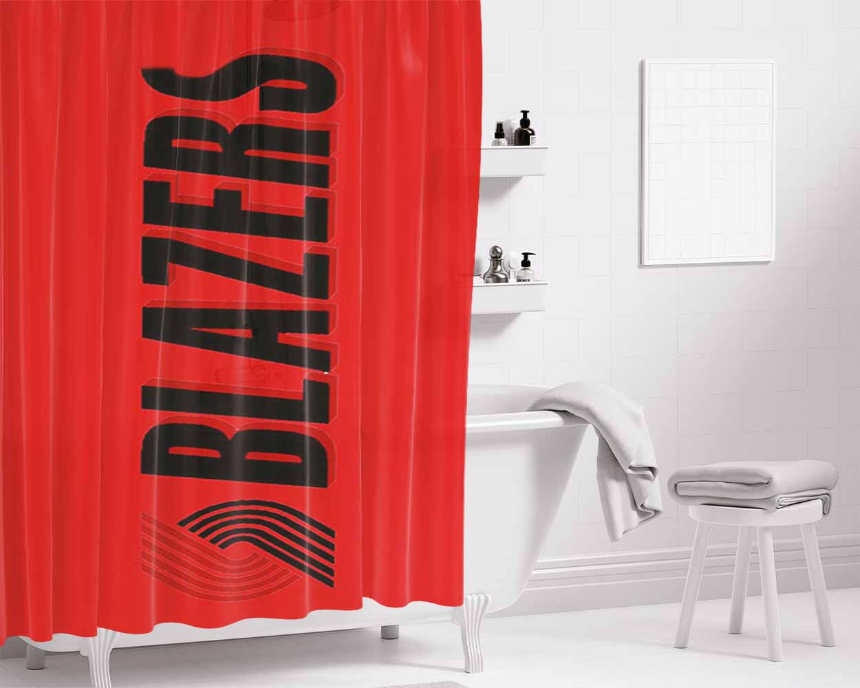 Blazer Image Bathroom Shower Curtain Fabric Waterproof | 66 X 72 Inch
