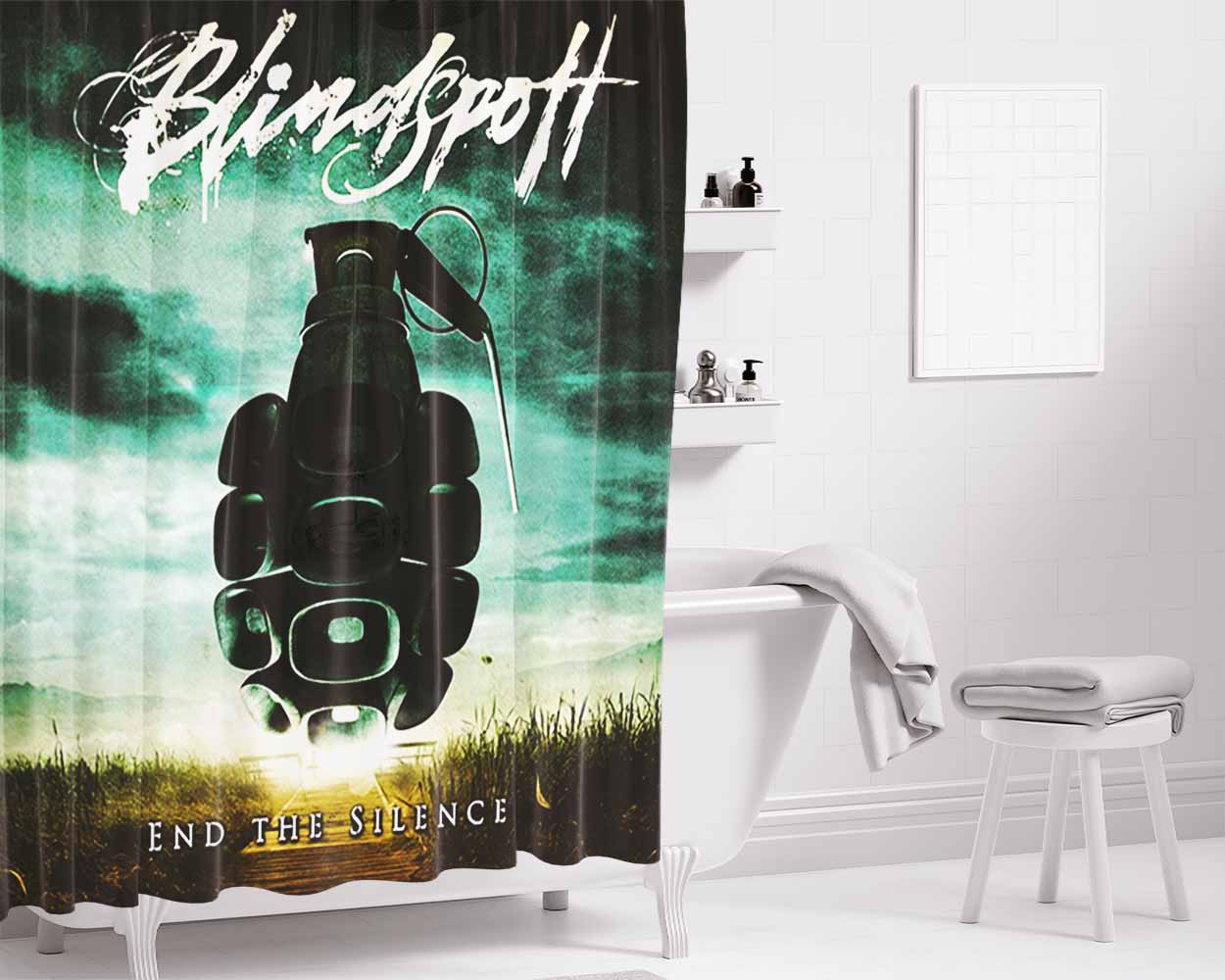Blindspott Bathroom Shower Curtain Fabric Waterproof | 66 X 72 Inch