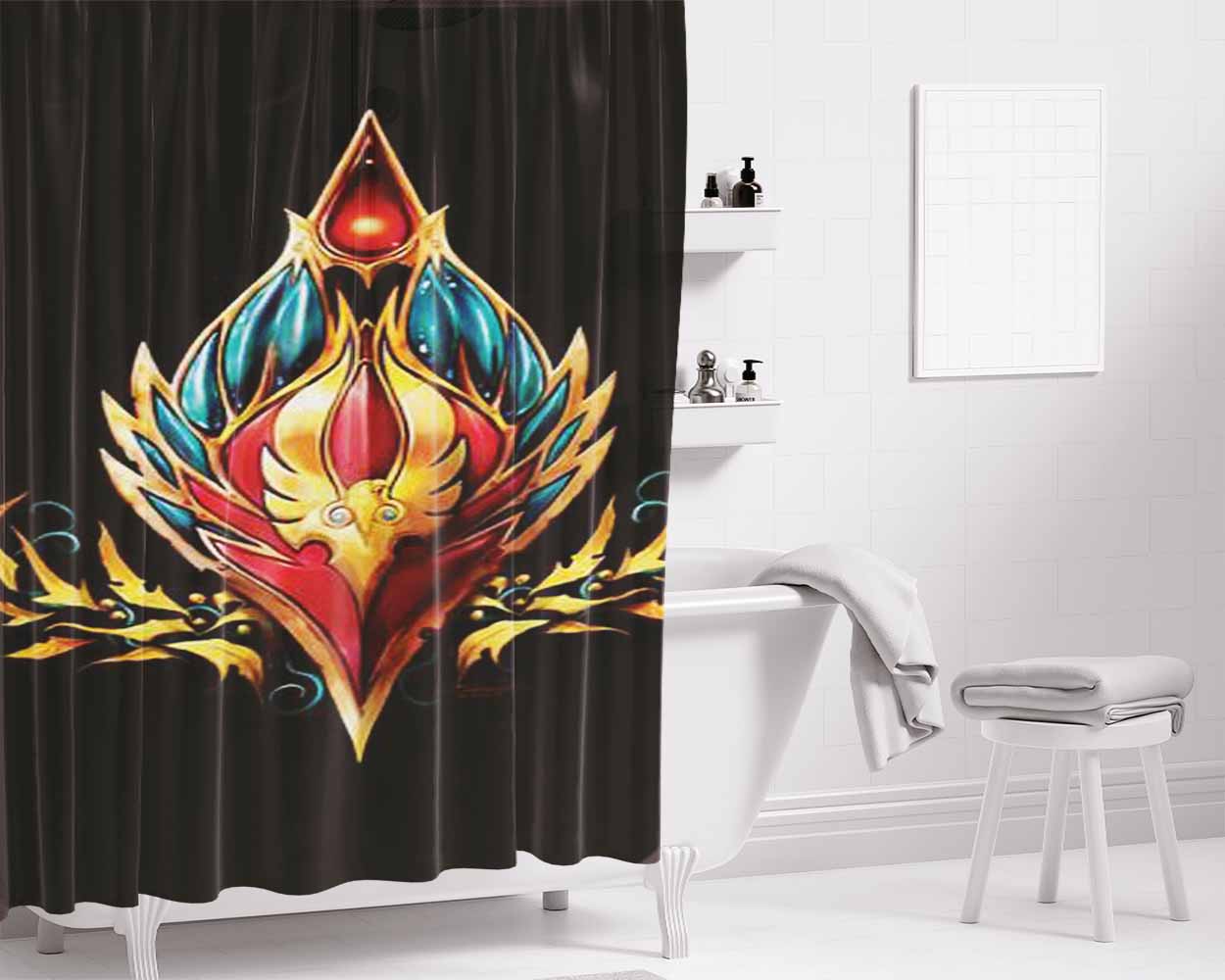 Blood Elf Emblem Bathroom Shower Curtain Fabric Waterproof | 66 X 72 Inch