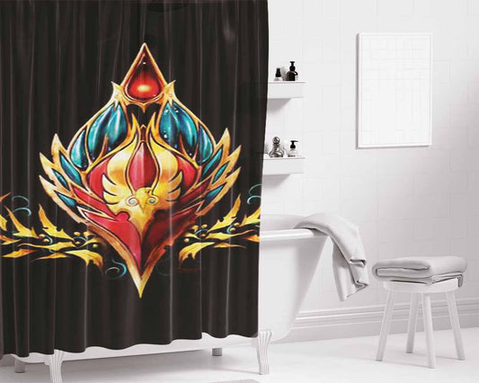 Blood Elf Emblem Bathroom Shower Curtain Fabric Waterproof | 66 X 72 Inch