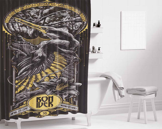 Boniver 38 Bathroom Shower Curtain Fabric Waterproof | 66 X 72 Inch