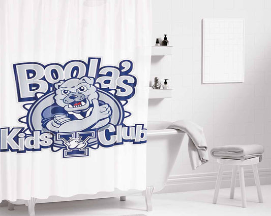 Boolas Kids Club Bathroom Shower Curtain Fabric Waterproof | 66 X 72 Inch